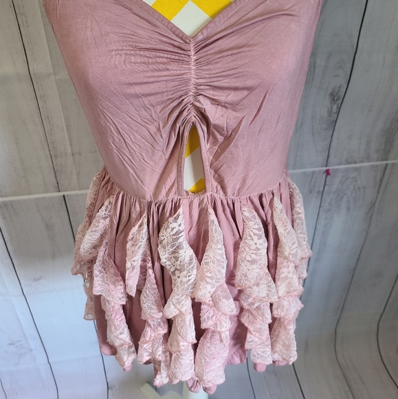 Pink Babydoll Ruffle Dress - Picture 5 of 14